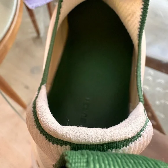 Tory Burch White and Green Athletic Shoes - Picture 5 of 9